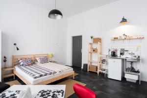 Kuchyň nebo kuchyňský kout v ubytování HOSTEL "likeHOME"