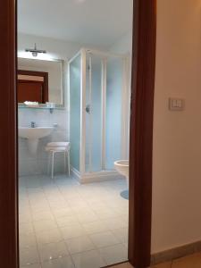 Koupelna v ubytování Hotel Orizzonte