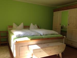 Postel nebo postele na pokoji v ubytování Hering FeWo I Apartment Terrace