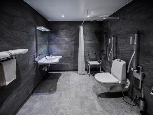 Koupelna v ubytování ArenaHotellet i Uppsala
