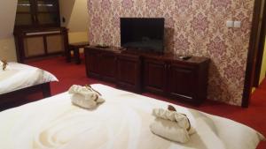 Una televisión o centro de entretenimiento en Guesthouse "Kod Čileta"