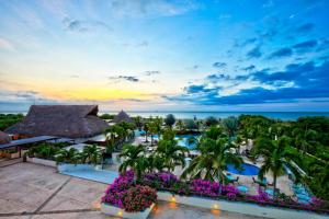 an aerial view of a resort with a pool at Estelar Playa Manzanillo - All inclusive in Cartagena de Indias