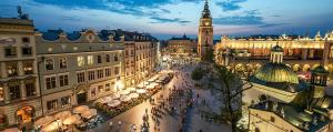 Výhľad na mesto Krakov alebo výhľad na mesto priamo z apartmánu