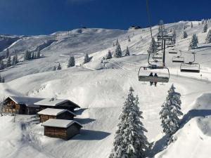 Berggasthof Schatzbergalm durante l'inverno