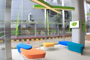 Ruang duduk di POP! Hotel Solo