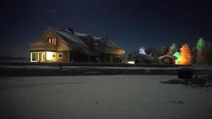Miekojärvi Resort v zimě
