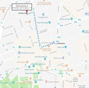 a map of the city of cuisinart at Hotel Franklin Feel The Sound in Rome