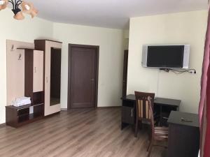 TV a/nebo společenská místnost v ubytování Hotel Karpaty