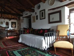 Postel nebo postele na pokoji v ubytování Pelion Zervochia