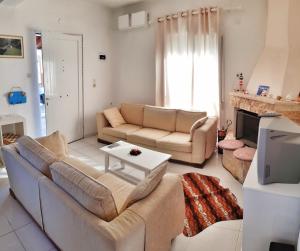 A seating area at Stavrini's House