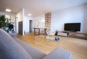 TV a/nebo společenská místnost v ubytování Luxury Apartment Kampanel