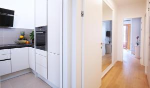 Kuchyň nebo kuchyňský kout v ubytování Luxury Apartment Kampanel