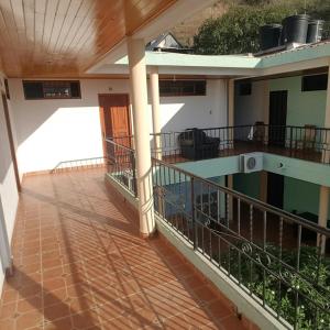 Balkón nebo terasa v ubytování Hostal Dumbira