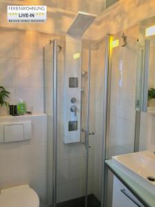 Koupelna v ubytování Tiny Apartment LIVE-IN Wertheim am Main