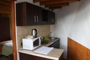 Kuchyň nebo kuchyňský kout v ubytování Chiloe Domos
