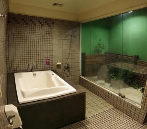 Koupelna v ubytování Beckham Motel