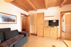 Televízia a/alebo spoločenská miestnosť v ubytovaní Appartements Barbara