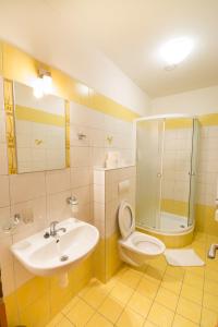 Koupelna v ubytování Hotel Na Kocandě
