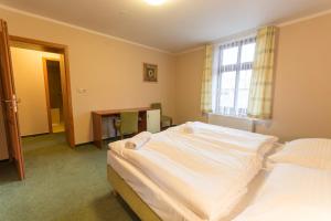 Posteľ alebo postele v izbe v ubytovaní Hotel Na Kocandě