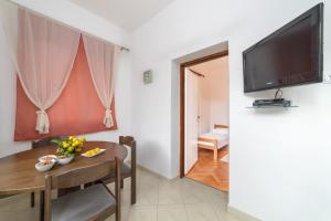 TV a/nebo společenská místnost v ubytování Apartments Jakovčev