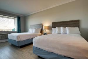 Islander Hotel & Resort客房内的一张或多张床位