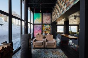 Posezení v ubytování Apartment N322 Gudauri Loft