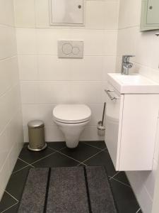 Koupelna v ubytování Ferienwohnung am Hauptbahnhof