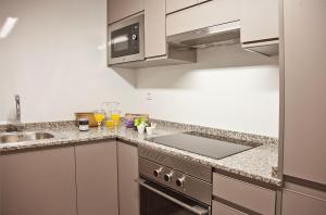 Kuchnia lub aneks kuchenny w obiekcie Feelathome Madrid Suites Apartments