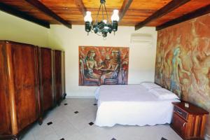 Postel nebo postele na pokoji v ubytování Hermosa Casa con Pileta Roldán Funes Rosario + 25 fotografií