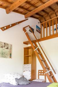 Postel nebo postele na pokoji v ubytování Casa do Pequeno Dragoeiro