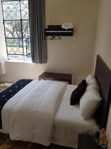 Letto o letti in una camera di Hotel Maculís