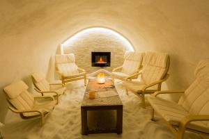 Istumisnurk majutusasutuses Hotel Federico II