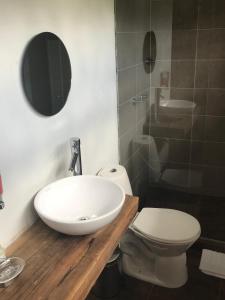 Koupelna v ubytování Hotel Casitas Barro Iza Boyaca