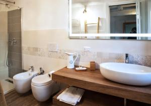 Koupelna v ubytování Al Rost B&B