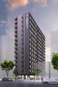 a rendering of a tall black building at Kuretake Inn Nagoya Hisayaodori in Nagoya