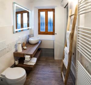 Koupelna v ubytování Al Rost B&B