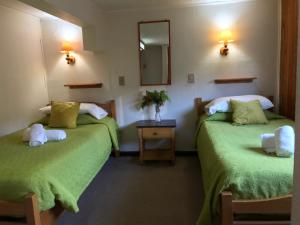 Giường trong phòng chung tại Ancud Petit Hostal