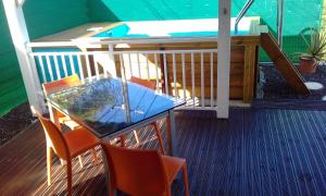 A balcony or terrace at Gite Manmans