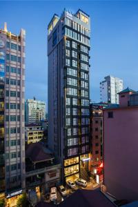Nespecifikovaný výhled na destinaci Phnompenh nebo výhled na město při pohledu z hotelu