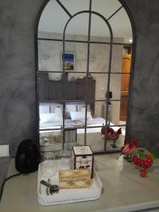 Postel nebo postele na pokoji v ubytování Ferme des Capellous