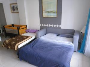 Cama o camas de una habitación en Apartamento primera línea de mar