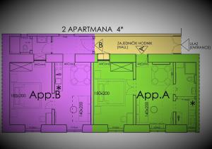Půdorys ubytování Casa Veneziana