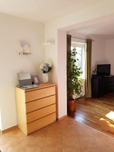 Televízia a/alebo spoločenská miestnosť v ubytovaní Sunny apartment 150 m from the sea