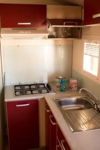 Küche/Küchenzeile in der Unterkunft New Camping Le Tamerici