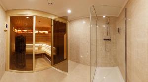 A bathroom at Hotel Bystrá