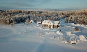 Miekojärvi Resort v zimě