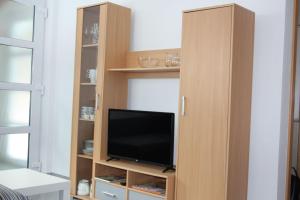 TV a/nebo společenská místnost v ubytování Ferienwohnung Arlberg