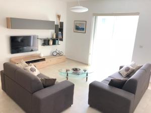 Et sittehjørne på Azure Cottage