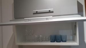 Kuchyň nebo kuchyňský kout v ubytování Apartament Esja