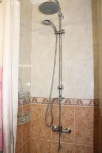 a shower with a shower head in a bathroom at Casa Vega in Benidorm